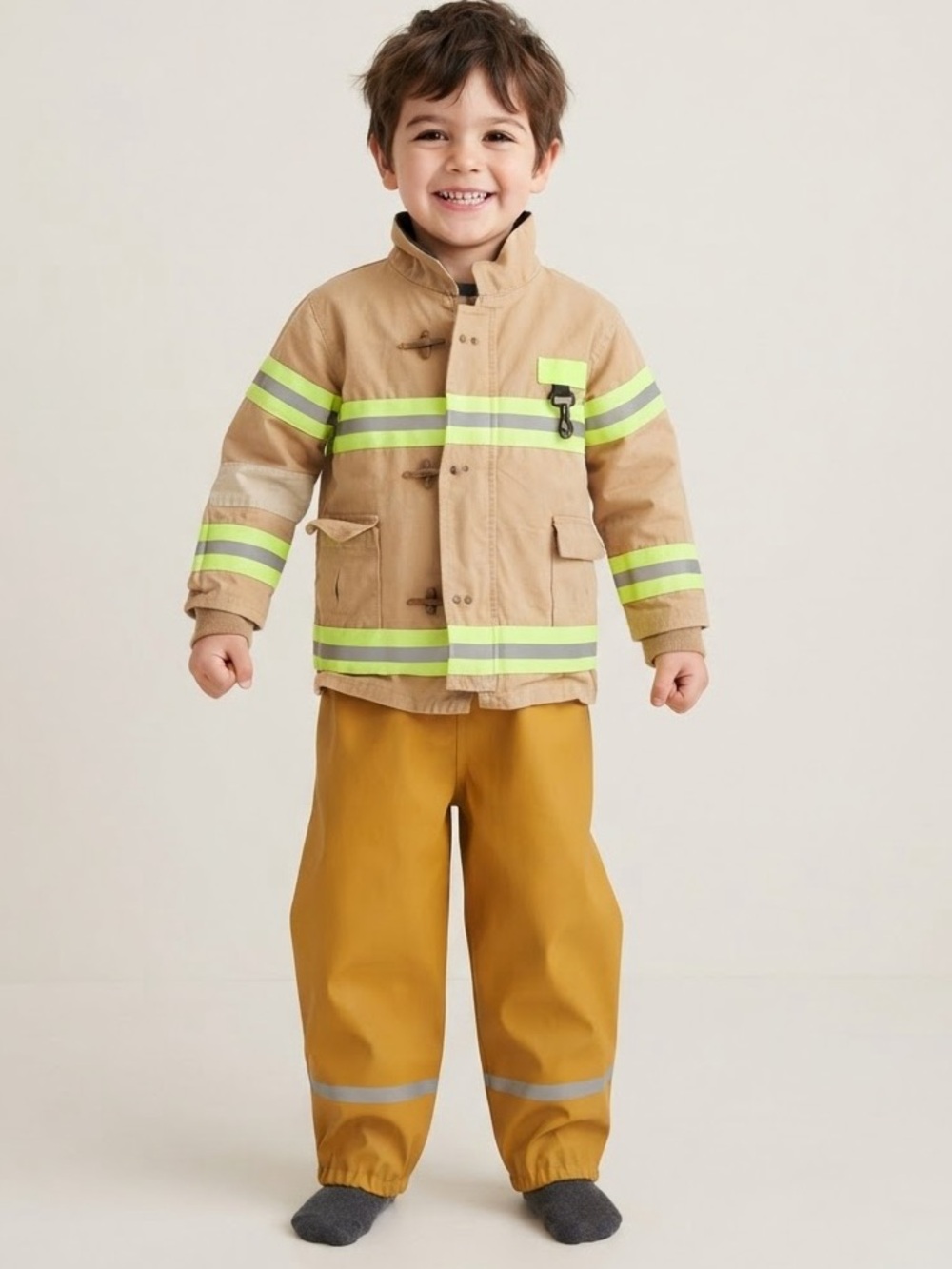 Boy Sz 6 Firefighter Halloween Costume